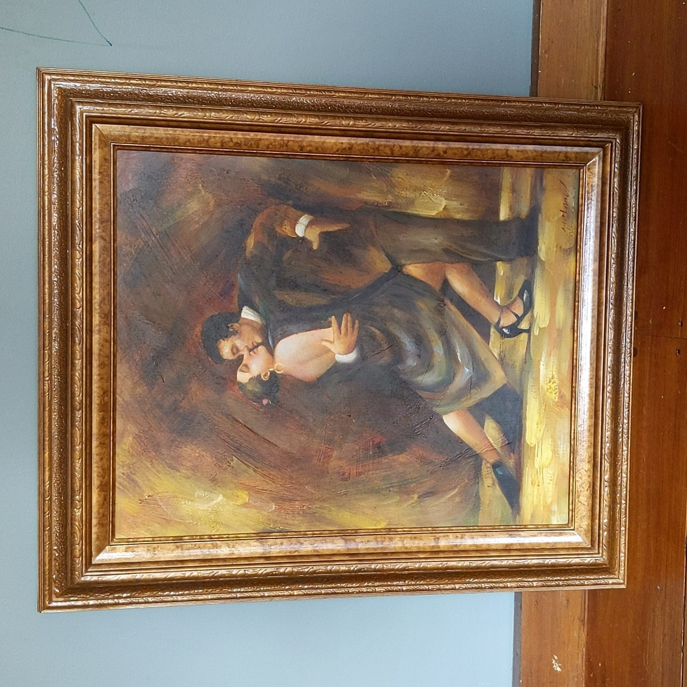 Framed Original Painting by M. Harold